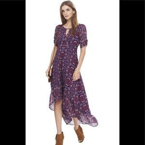 Purple express High Low summer dress